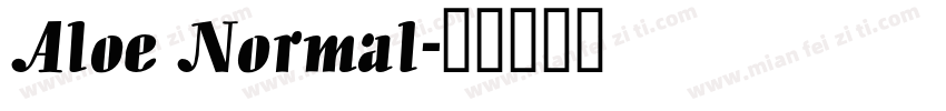 Aloe Normal字体转换